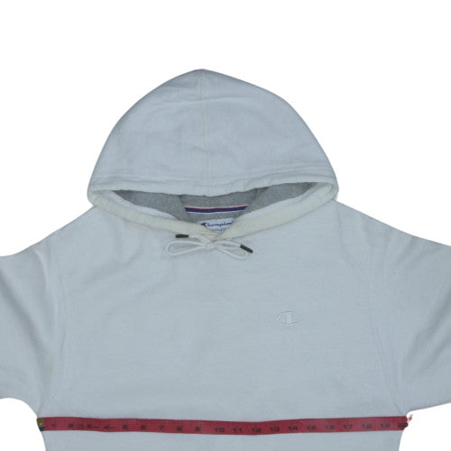 Champion Men's White Pullover Hoodie Small Long Sleeve Sportswear