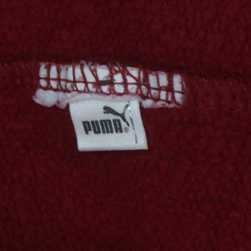 Puma Men's Red XL Pullover Crew Neck Logo Sweatshirt