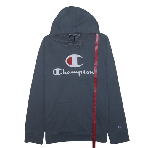 Champion Men's Blue XL Pullover Hoodie Logo Cotton Blend