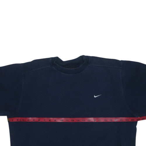 Nike Men's Blue Pullover Sweatshirt M Regular Fit Crew Neck