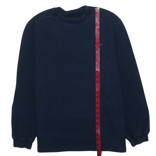 Nike Men's Blue Pullover Sweatshirt M Regular Fit Crew Neck
