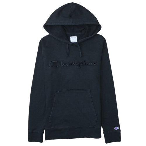 Champion Men's Black Pullover Hoodie Size S Embroidered Logo
