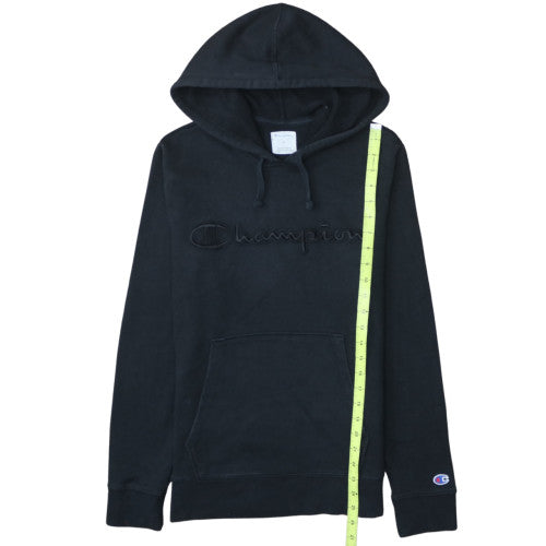 Champion Men's Black Pullover Hoodie Size S Embroidered Logo
