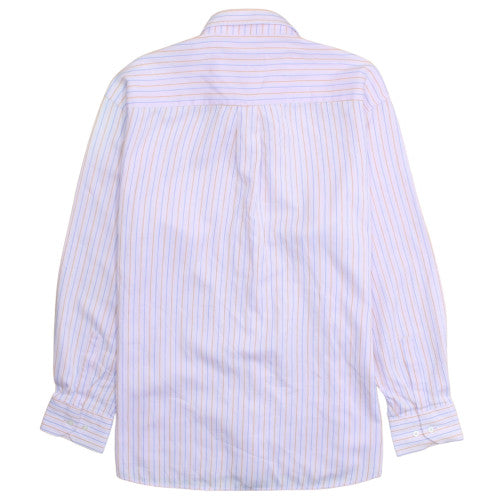 Lacoste Men's Multicoloured Striped Cotton Button-Up Shirt 2XL