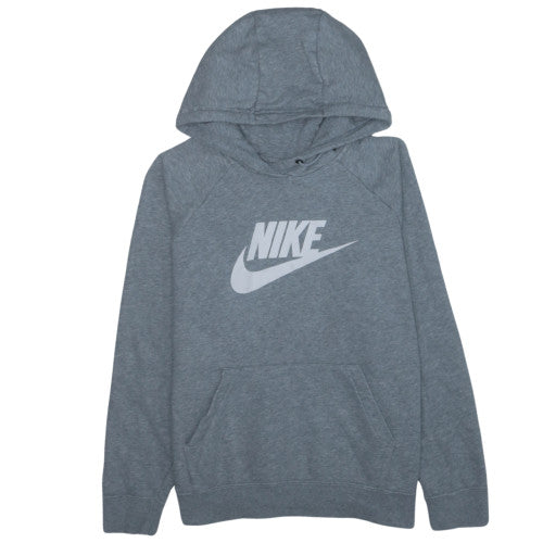 Nike Men's Grey Pullover Hoodie L Logo Graphic Sportswear