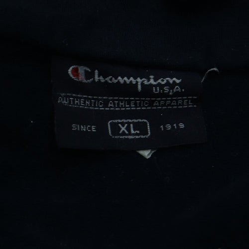 Champion Men's Blue Full Zip Collared Sweatshirt XL