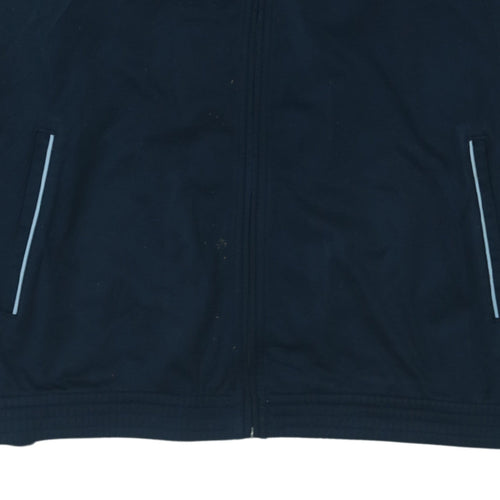 Champion Men's Blue Full Zip Collared Sweatshirt XL