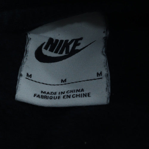 Nike Women Black Crew Neck Pullover Sweatshirt Size M Cotton Blend