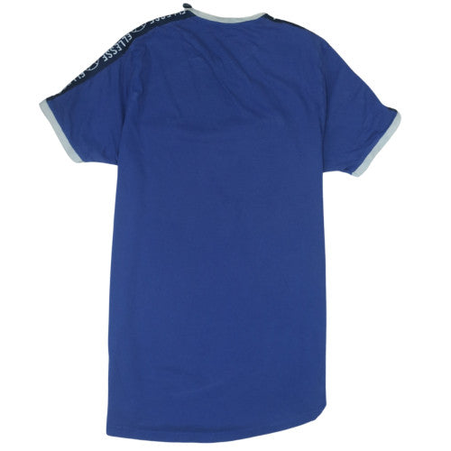 Ellesse Men's Blue Crew Neck Short Sleeve Logo T-Shirt Size L