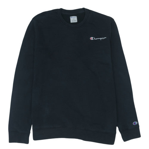 Champion Men's Black Crew Neck Pullover Sweatshirt Size L