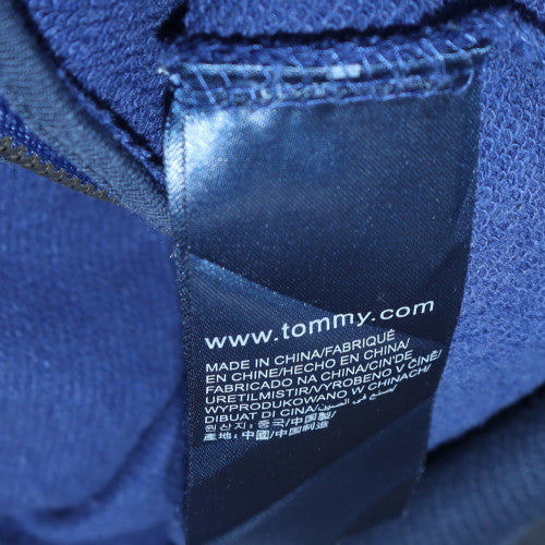 Tommy Hilfiger Womens Blue Full Zip Hoodie M Cotton Casual