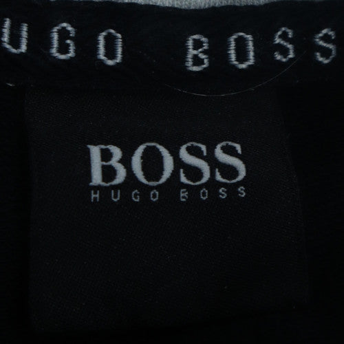 Hugo Boss Womens Black Full Zip Hoodie Size M with Drawstring Hood