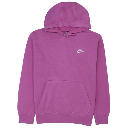 Nike Women's Pink Pullover Hoodie Medium Cotton Blend