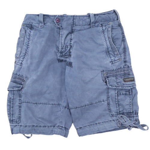 Napapijri Men's Blue Cargo Shorts Size 34 Regular Fit