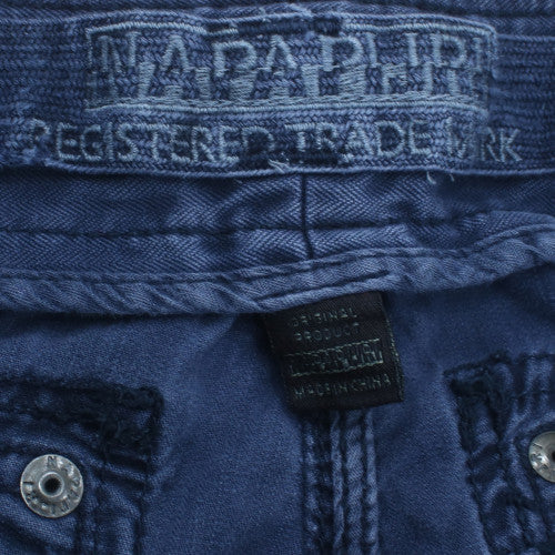 Napapijri Men's Blue Cargo Shorts Size 34 Regular Fit
