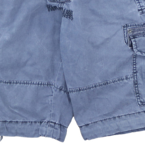 Napapijri Men's Blue Cargo Shorts Size 34 Regular Fit