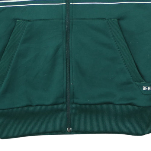 Adidas Men’s Green Real Madrid Track Jacket L Full Zip Football Style