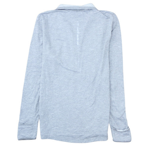 Nike Men's Grey Dri-FIT 1/4 Zip Athletic Sweatshirt Size S