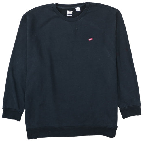 Levi's Men's Black 5XL Pullover Sweatshirt Crew Neck Regular Fit