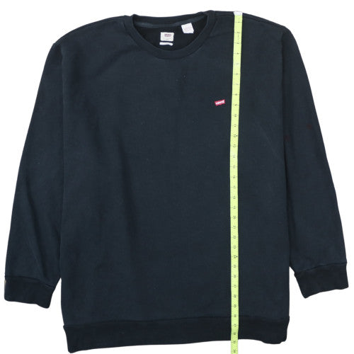 Levi's Men's Black 5XL Pullover Sweatshirt Crew Neck Regular Fit