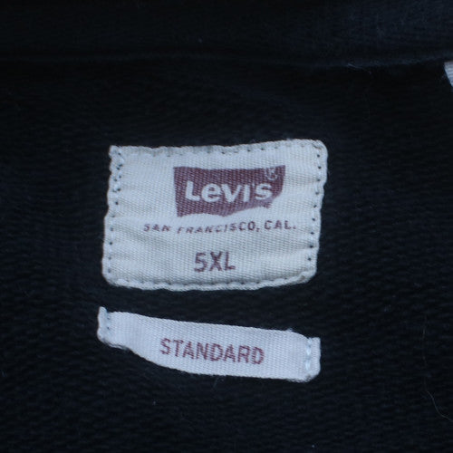 Levi's Men's Black 5XL Pullover Sweatshirt Crew Neck Regular Fit