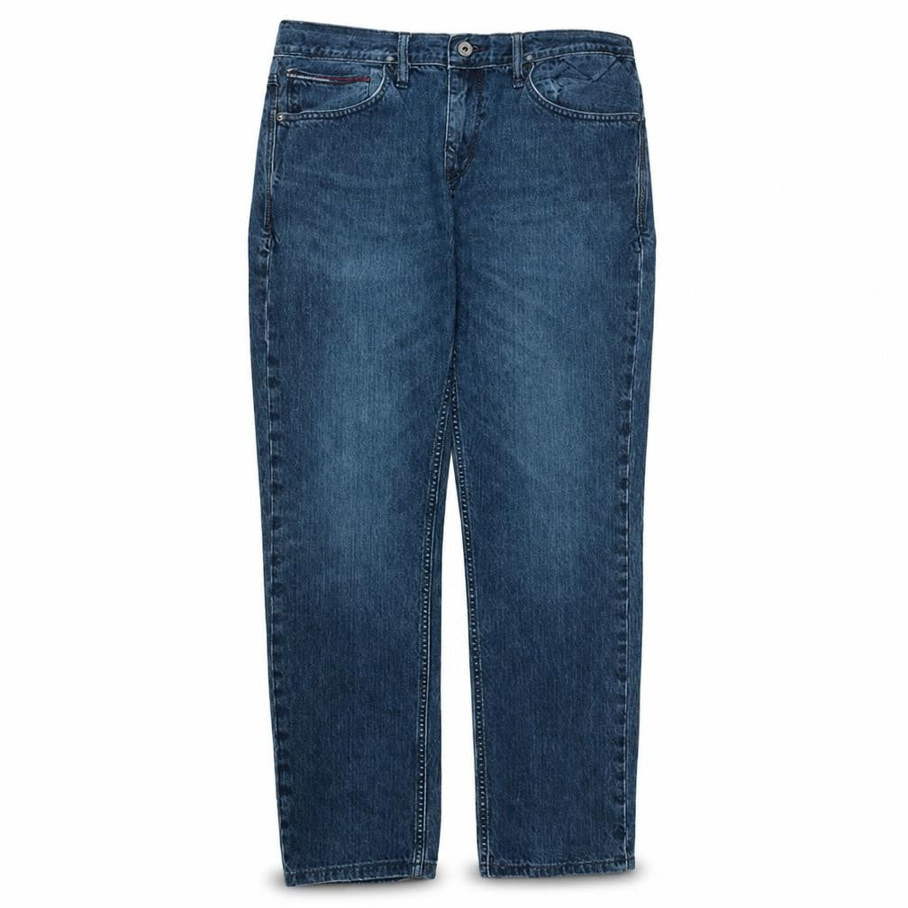 Tommy Hilfiger Men’s Blue 33x37 Straight Leg Denim Jeans