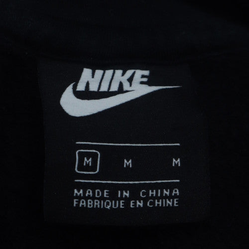 Nike Men's Black Pullover Hoodie M Fleece Logo Sweatshirt