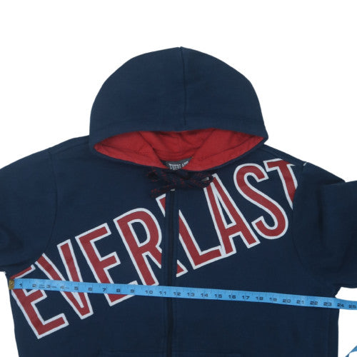 Everlast Men's Blue Full Zip Hoodie L Sportswear Classic Style