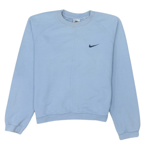 Nike Boys Blue Crew Neck Fleece Pullover Sweatshirt Size 13-14 Years