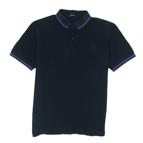 Fred Perry Men's Black Short Sleeve Cotton Polo Shirt M
