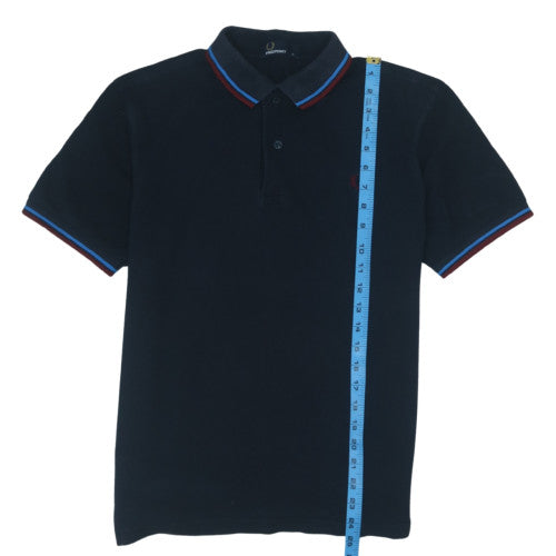 Fred Perry Men's Black Short Sleeve Cotton Polo Shirt M