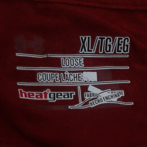 Under Armour Men’s Red HeatGear XL Sports Graphic T-Shirt