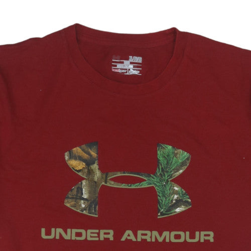 Under Armour Men’s Red HeatGear XL Sports Graphic T-Shirt