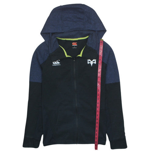 Canterbury Men’s Black Full Zip Hoodie L Sportswear Rugby