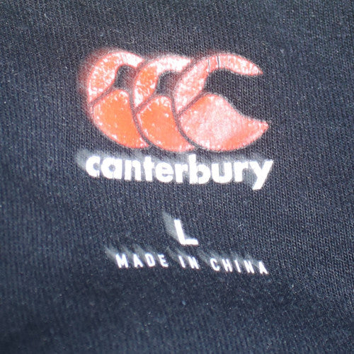 Canterbury Men’s Black Full Zip Hoodie L Sportswear Rugby