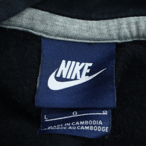 Nike Women's Black Pullover Hoodie Size L Fleece Lined Sweatshirt
