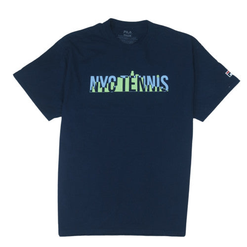 Fila Men's Navy Blue NYC Tennis Graphic Cotton T-Shirt Size XL