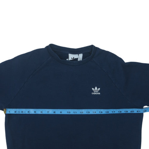 Adidas Men's Blue Crew Neck Pullover Sweatshirt Size M