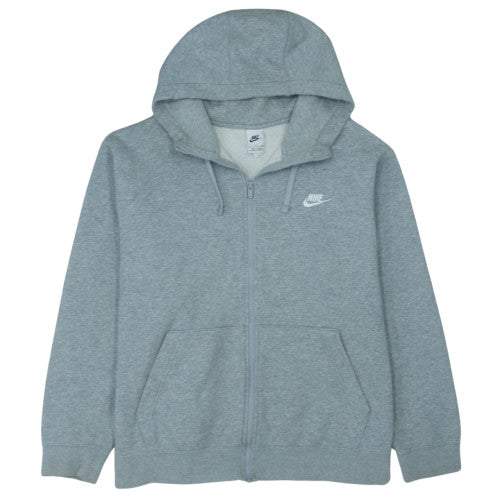 Nike Men's Grey Full Zip Hoodie 2XL Regular Fit Sportswear