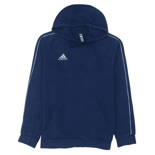 Adidas Men's Blue Pullover Hoodie Size M Fleece Sportswear