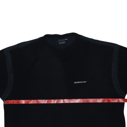 Quiksilver Men's Black Fleece Pullover Jumper Size XL