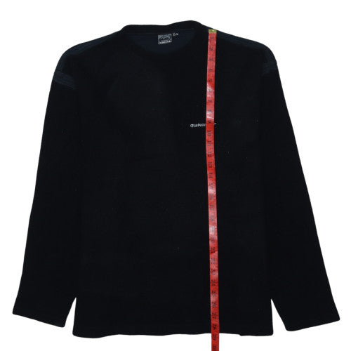 Quiksilver Men's Black Fleece Pullover Jumper Size XL
