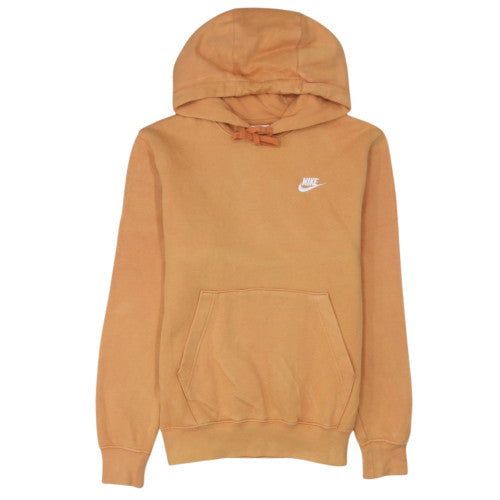 Nike Womens Orange XS Pullover Hoodie Cotton Blend Casual