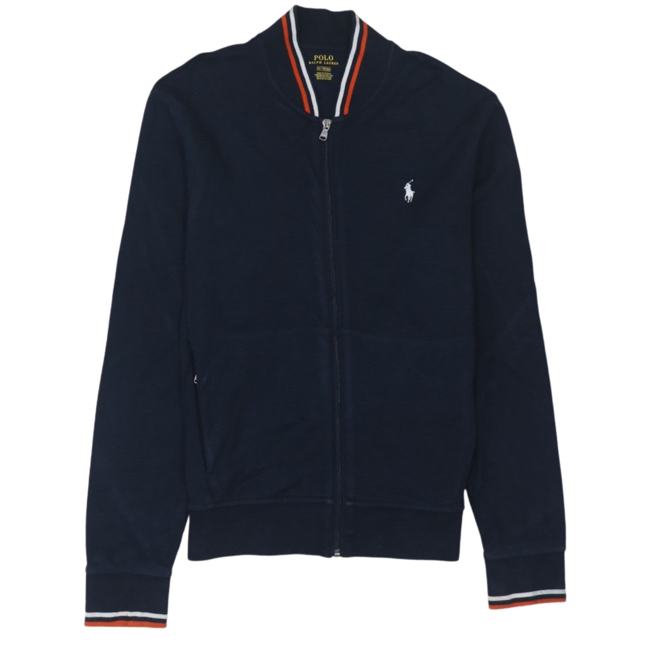 Polo Ralph Lauren Men's Navy Blue Track Jacket M Regular Fit Cotton