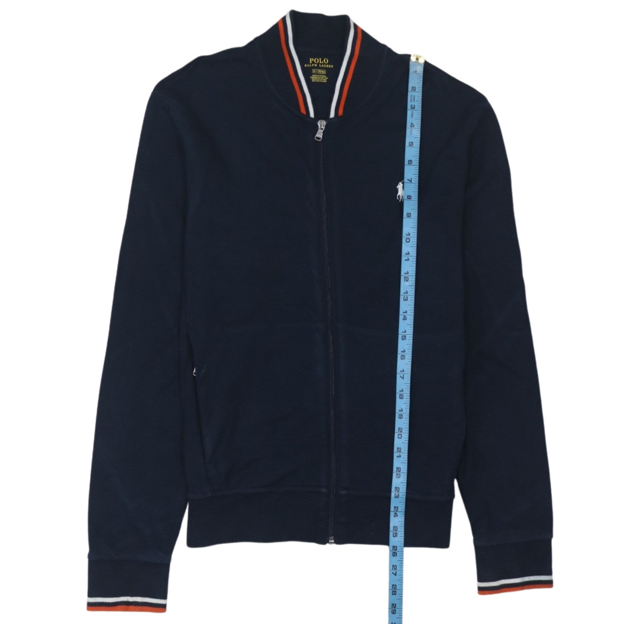Polo Ralph Lauren Men's Navy Blue Track Jacket M Regular Fit Cotton