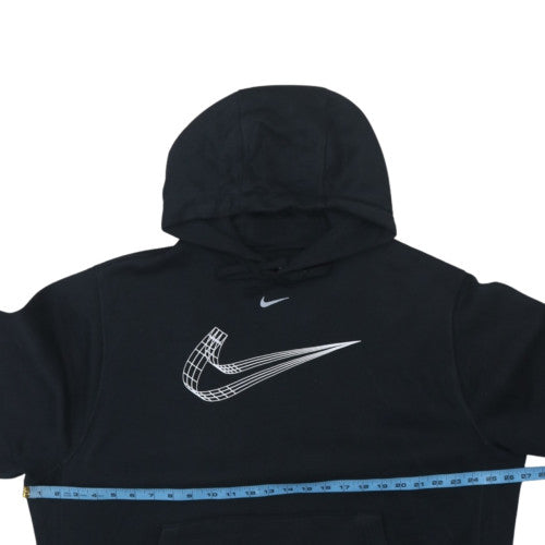 Nike Women's Black XL Pullover Hoodie with Silver Graphic Logo