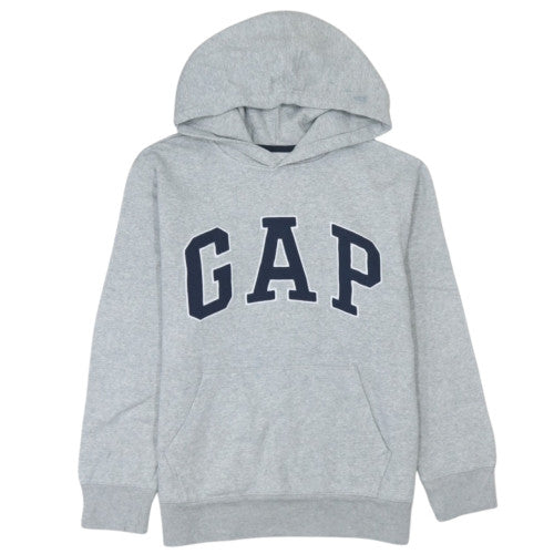 GAP Boys Grey Pullover Hoodie XL 12-13 Years Fleece Logo Sweatshirt