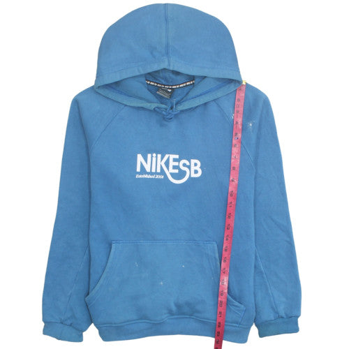 Nike SB Men's Blue Medium Pullover Hoodie with Logo Graphic