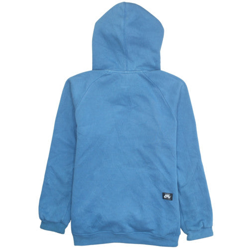 Nike SB Men's Blue Medium Pullover Hoodie with Logo Graphic