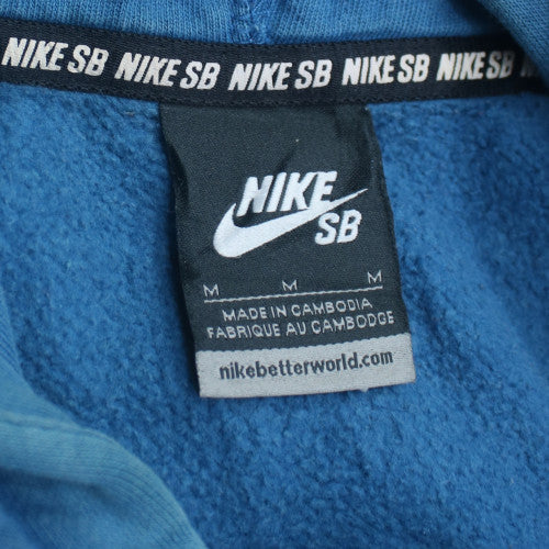 Nike SB Men's Blue Medium Pullover Hoodie with Logo Graphic